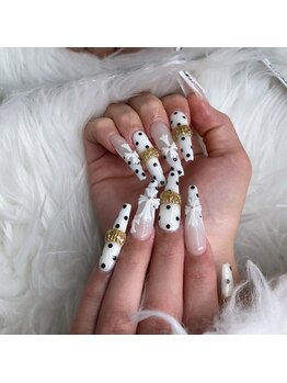 ネイルアルバ(Nail ALBA)の写真/今韓国系ギャルが大ブーム◎キラキラ&アート再現力に自信有◎3Dアート、ストーン付け放題するならALBAへ!!