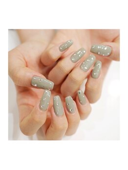 ビューティービースト フォー ネイルアンドアイラッシュ 熊本店(beauty:beast)/シンプルキラキラネイル!