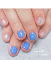 ニュアンスブルーネイル☆