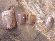 アイネイルズ 吉祥寺店(I nails)/パープルインクフットネイル