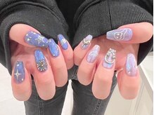 アイスタジオ アンド タブルネイル 梅田店(EYE STUDIO&W NAIL)/ネイルマット水面ネイル夏フット