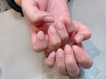 アトリエ ツメ(atelier TsuMe)/パールネイル/上品大人ネイル