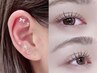 【SNSで大人気★】パリジェンヌorまつげパーマ+耳ツボジュエリー16粒