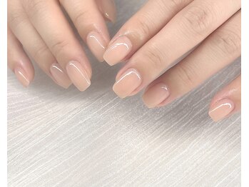 ニーネイル 阿波座(nii_nail)の写真/肌馴染みカラーで魅せる◇大人女性向け上品シンプルネイル/フィルイン対応◎￥5,000