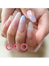 オコネイル ネイルサロンアンドスクール(OCO nail)/clear flower scalp