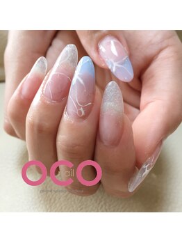 オコネイル ネイルサロンアンドスクール(OCO nail)/clear flower scalp