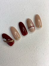 ダリア 西大寺本店(DAHLIA)/チェックネイル