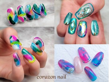 コラソンネイル(corazon nail)の写真/【初回オフ無料◎120分やり放題￥8280】持ち込みOK◎豊富なデザインと高技術で周りと差をつける指先に♪
