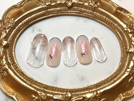 ワイヤーふんわりチークネイル
