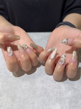 コウメ(KOUME)/ヒョウ柄ネイル