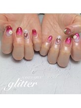 ネイルサロン グリッター(NAIL SALON glitter)/いちごネイル