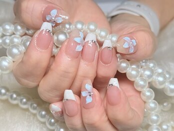 ラッキー(Lucky)/3D花、フレンチ