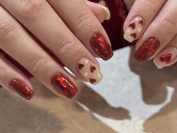 ホログラムハート パール ラメ