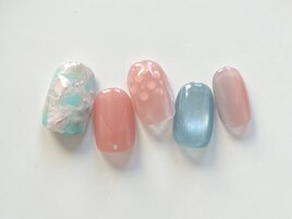 春カラーネイル
