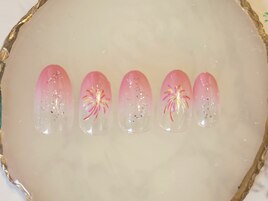 花火ネイル