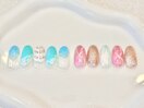 7月アートB　夏おしゃれネイル