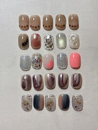 ショートネイル定額ニュアンス