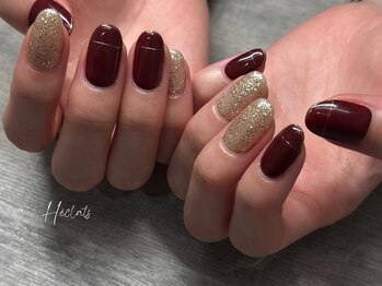 エクラス 銀座(Heclats)/ボルドー/ゴールド/ワンカラー