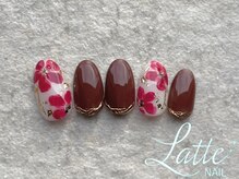 ラテネイル(Latte Nail)/2月定額デザイン　Hand ver．
