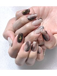 バレンタインチョコネイル