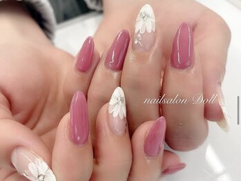 ネイルサロン ドールの写真/《パラジェル取扱店》ワンカラー/上品シンプル/ちゅるん韓国系/ワンホンデザイン◎持ち込みも対応可能！