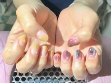 ミナネイル(mina-nail)/透け感ニュアンスネイル