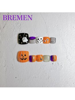 ブレーメン(BREMEN)/ハロウィンフットネイル