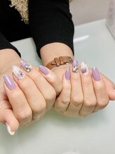 カラーズ(COLORS)/ふんわりはかなげフラワーネイル