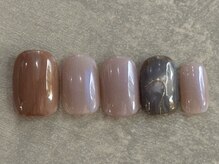 カラネイル 南森町店(calla nail)/もやもや　偏光パール　絵画