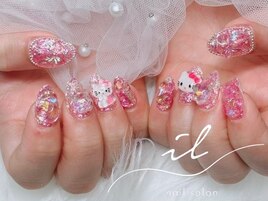 ピンク×うるうるデザイン
