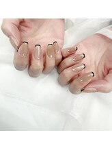 アイネイルズ 布施店(I.NAILS)/ラメフレンチ/クリアフレンチ