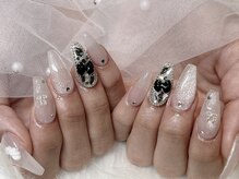 モカ 京橋(moca)/【Risa】リボンネイル