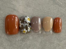 カラネイル 南森町店(calla nail)/テラコッタ　お花　漆喰