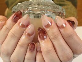 ニュアンスネイル/冬ネイル