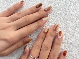 ブラウンニュアンスネイル☆