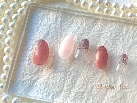 シンプルミラーネイル