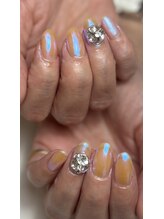 ジュウェル 宜野湾店(Nail Salon Jewel)/ブルーミラーネイル