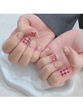 ザ バーム 船橋店(THE BALM)/リボンネイル/チェックネイル