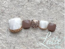 ラテネイル(Latte Nail)/2月定額デザイン　Foot ver.