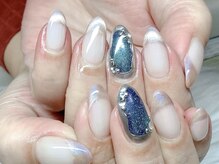 HCネイルの雰囲気（マグネット/ジェルネイル/持ち込み/エメナ／付け替えオフ無料）