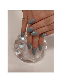 ワンカラーくすみブルー