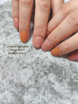 秋色ネイル