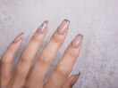 ガラスフレンチネイル