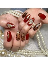 ネイルサロン ローズ(Rose)/レオパードネイル