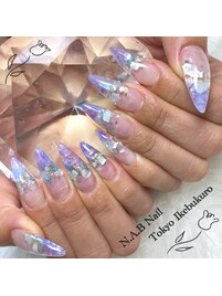 クラッシュネイル　シェルネイル