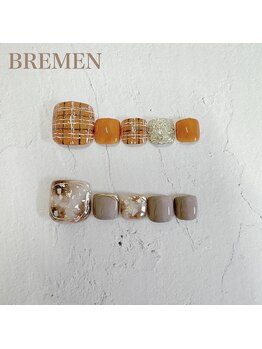 ブレーメン(BREMEN)/秋色フットネイル