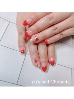 ユーズネイル シュエット(yu’s nail Chouette)/カラグラ×リボンネイル