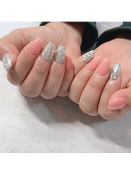 ブラン(blanc)/キラキララメネイル