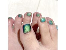 フット/シンプル/マグネット/オフィス/ガーリー/ラメ/グリーン