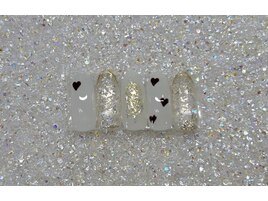 バレンタインハートネイル